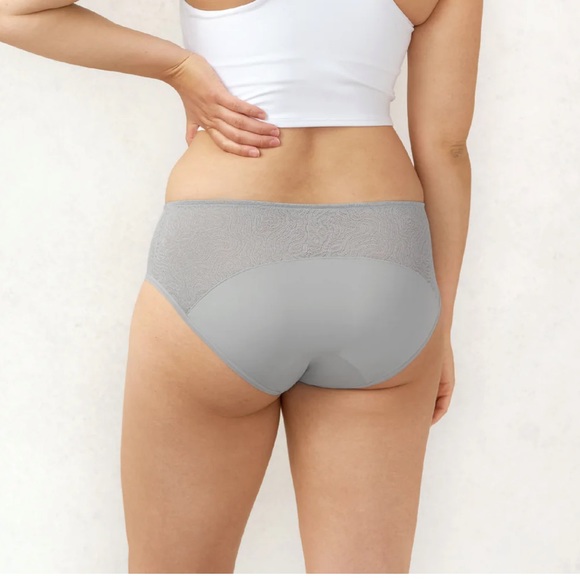 3 new unopened Saalt period underwear lace cute sexy design black pink gray - Picture 4 of 8